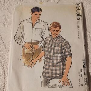 Men's 50s Shirt Pattern